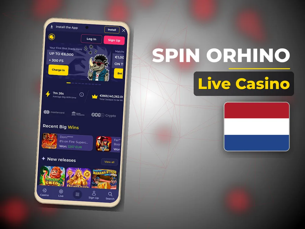 Spin Orhino - Live Casino