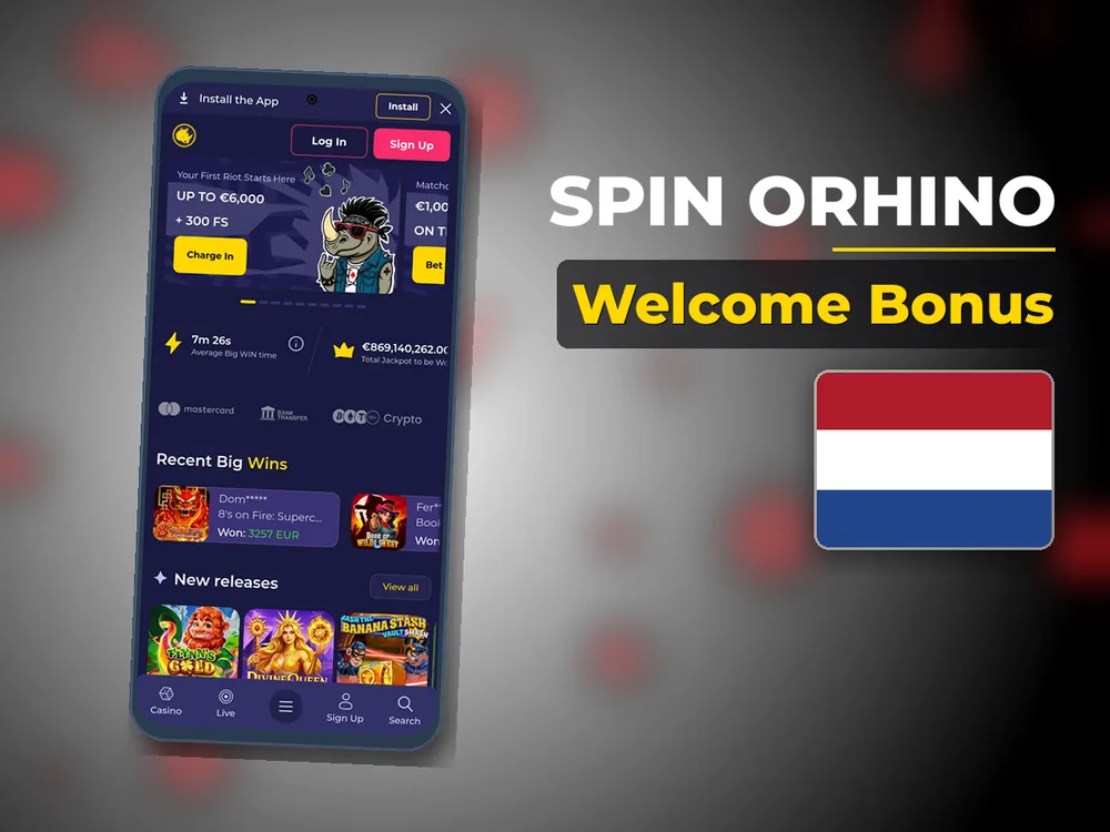 Spin Orhino - Welcome Bonus