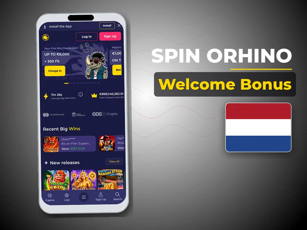 Spin Orhino - Welcome Bonus