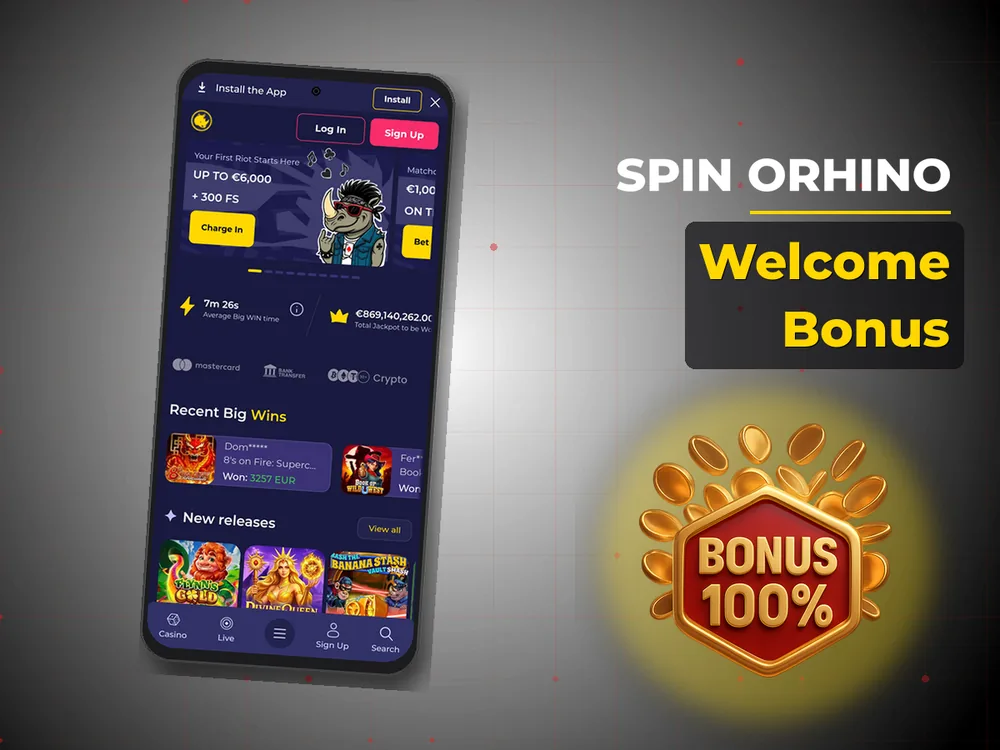 Spin Orhino - Welcome Bonus