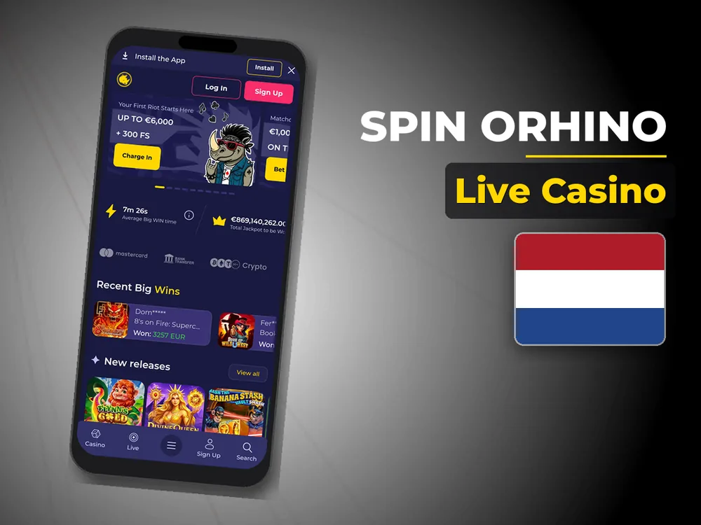 Spin Orhino - Live Casino