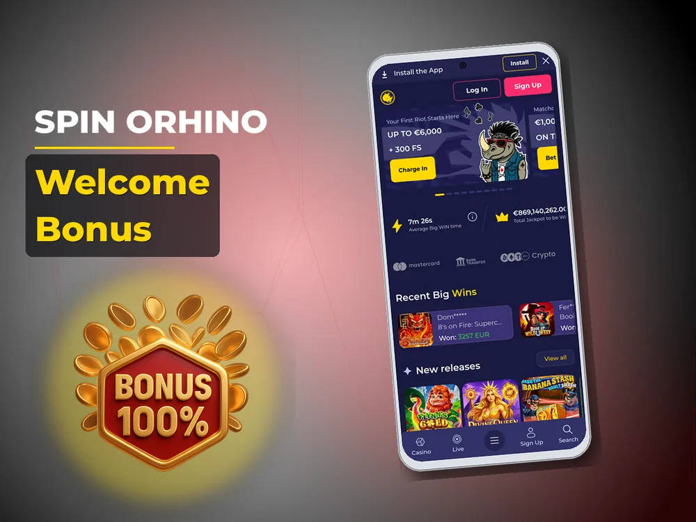 Spin Orhino - Welcome Bonus