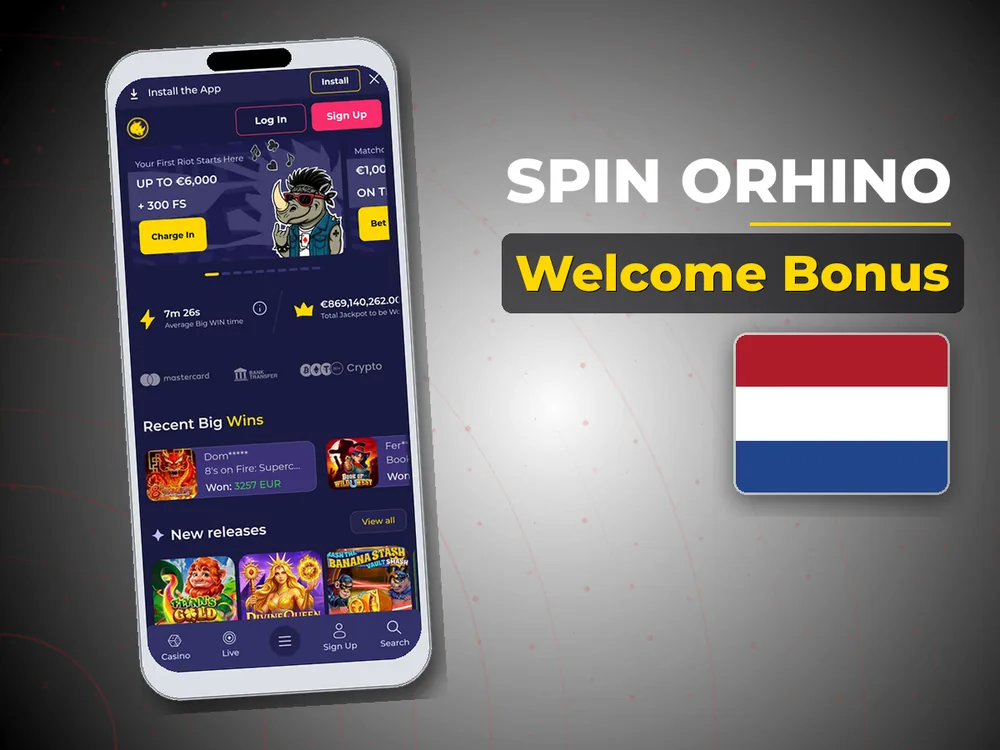 Spin Orhino - Welcome Bonus
